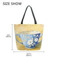 thumbnail image 4 of Large Canvas Bag 13.5x5.1x15 Inch Canvas Bag Shopping Canvas Bag Suitable For Outing Shopping Travel Out Of Large Capacity Storage Blue Cup, 4 of 7