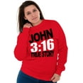 thumbnail image 4 of John 3:16 True Story Bible Verse Sweatshirt for Men or Women Brisco Brands S, 4 of 6