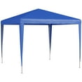 thumbnail image 1 of Outsunny 9' x 9' Portable Canopy Party Tent Gazebo with Legs, Blue, 1 of 10