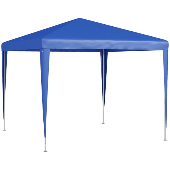 Outsunny 9' x 9' Portable Canopy Party Tent Gazebo with Legs, Blue