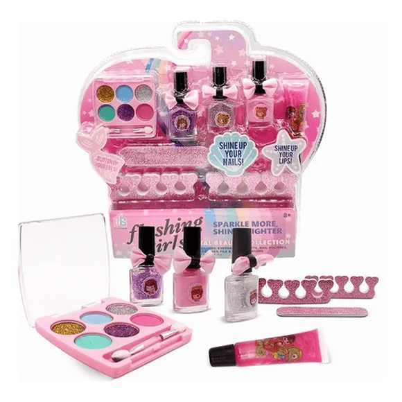 Kit De Maquillaje Lavable Para Niñas Malubero Malu1520