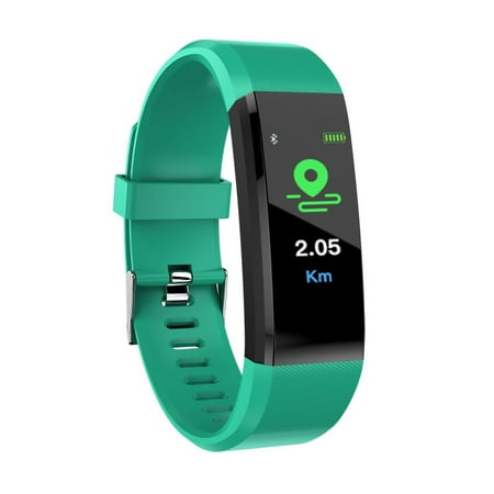 Mancro Fitness Tracker,Activity Tracker Watch with Heart Rate Monitor, Waterproof Smart Fitness Band with Step Counter, Calorie Counter, Pedometer Watch for Kids Women and Men,Green