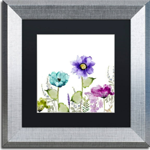 Trademark Fine Art "Avril II" Canvas Art by Color Bakery, Black Matte, Silver Frame