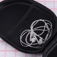 thumbnail image 3 of TABLZONE Bolsa De Auriculares En Negro Con Suave Y Bolsillo Doble De Malla Para Organización, 3 of 6