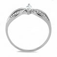 thumbnail image 3 of High polished (no plating) Stainless Steel Ring with AAA Grade CZ in Clear for Women Style DA262, 3 of 5