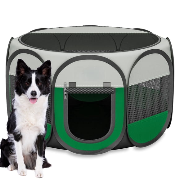 Corral Emergente para Perros de 36", Corral Portátil para Mascotas y Perros para Exteriores, Jaula/tienda Plegable para Perros y Gatos Pequeños y Medianos, Corral de Viaje de Fácil Instalación