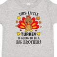 thumbnail image 4 of Inktastic This Little Turkey is Going to Be a Big Brother Boys Toddler T-Shirt, 4 of 5