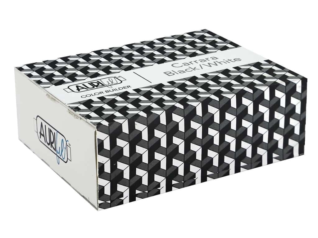 Aurifil 50wt Cotton Color Builder Thread Collection-Carrara Black/White