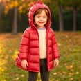 thumbnail image 3 of lcziwo Girls Winter Hooded Puffer Jackets Zip Up Cute Dinosaur Padded Coats Waterproof Warm Outerwear, 3 of 10