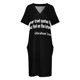 thumbnail image 4 of Nunca confíes en las citas que encuentres en Internet -Abraham Lincoln Vestido de bolsillo suelto Vestido de noche Vestidos de verano, 4 of 7