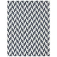 thumbnail image 3 of Sunnydaze Geometric Affinity Modern Flat Weave Blue/White Parallelogram Indoor Area Rug, 5' x 7', 3 of 9