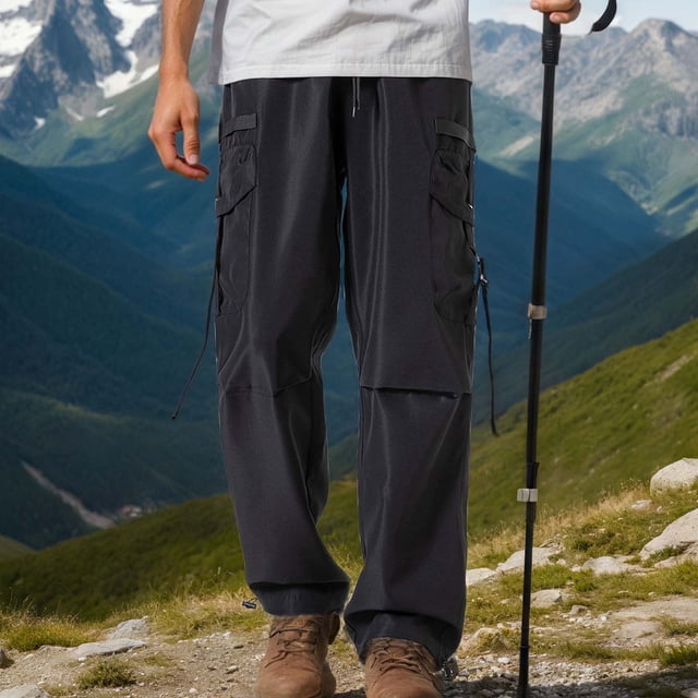 Men's Cargo Pants Trend Loose Straight Casual Sweatpants for Everyday Use