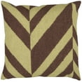 thumbnail image 1 of Surya Surya Pillows Area Rug FA031 Lima Bean/Coffee Bean Chevron Angled 22" x 22" Square, 1 of 4