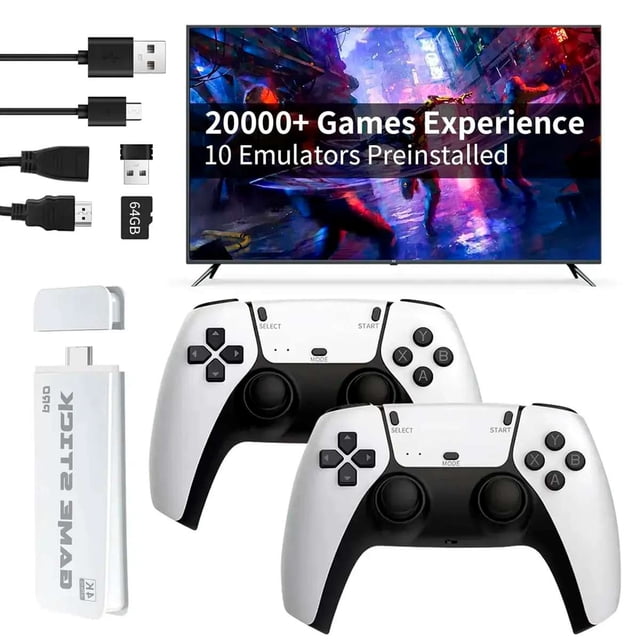 Consola de Videojuegos M15 64Gb HDMI Stick Controles Inalámbricos