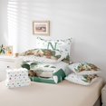 thumbnail image 6 of Catabedysis Personalized Camper Gifts 7-Piece Twin Bedding,Rustic Cabin Deer Monogrammed N Bedding Comforter Set For Boys,Polkadot Reversible, 6 of 7