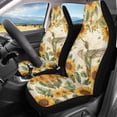 thumbnail image 3 of Uorisanigo Hummingbird Car Seat Covers Waterproof Front Seat Covers Easy Installation Stretch Polyester Fabric Cover Protection Interior Accessories Universal Fit Most Cars,SUV, Trucks, 3 of 7