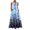 Sky Blue, variant on Women Vintage Daily Casual Sleeveless Striped Printed V-Neck Summer Maxi Dress