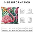 thumbnail image 5 of Qinduosi Pillow Cover Inch Flamingo Floral Decor Farmhouse Seasonal Decorative Throw Pillow Case for Home Sofa Couch, 5 of 5
