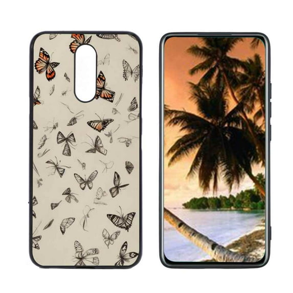 Butterfly-125 Phone Case, Degined for LG Solo LTE Case Men Women, Flexible Silicone Shockproof Case for LG Solo LTE