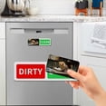 thumbnail image 2 of Dishwasher Magnet Clean Dirty Sign - Decorative Floral & Cat Magnetic Indicator with Sliding Cover - Aesthetic Kitchen Organization Sign with Non-Scratch Magnet & Adhesive Stickers, 2 of 10