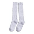 thumbnail image 2 of Hot Sales Long Socks for Women Under $2 GIJNRIUIUA Purple Knee-High Socks Winter Winter Women Coral Fleece Socks Middle Tube Sleeping Home Solid Calf Socks Leg Warmers, 2 of 3