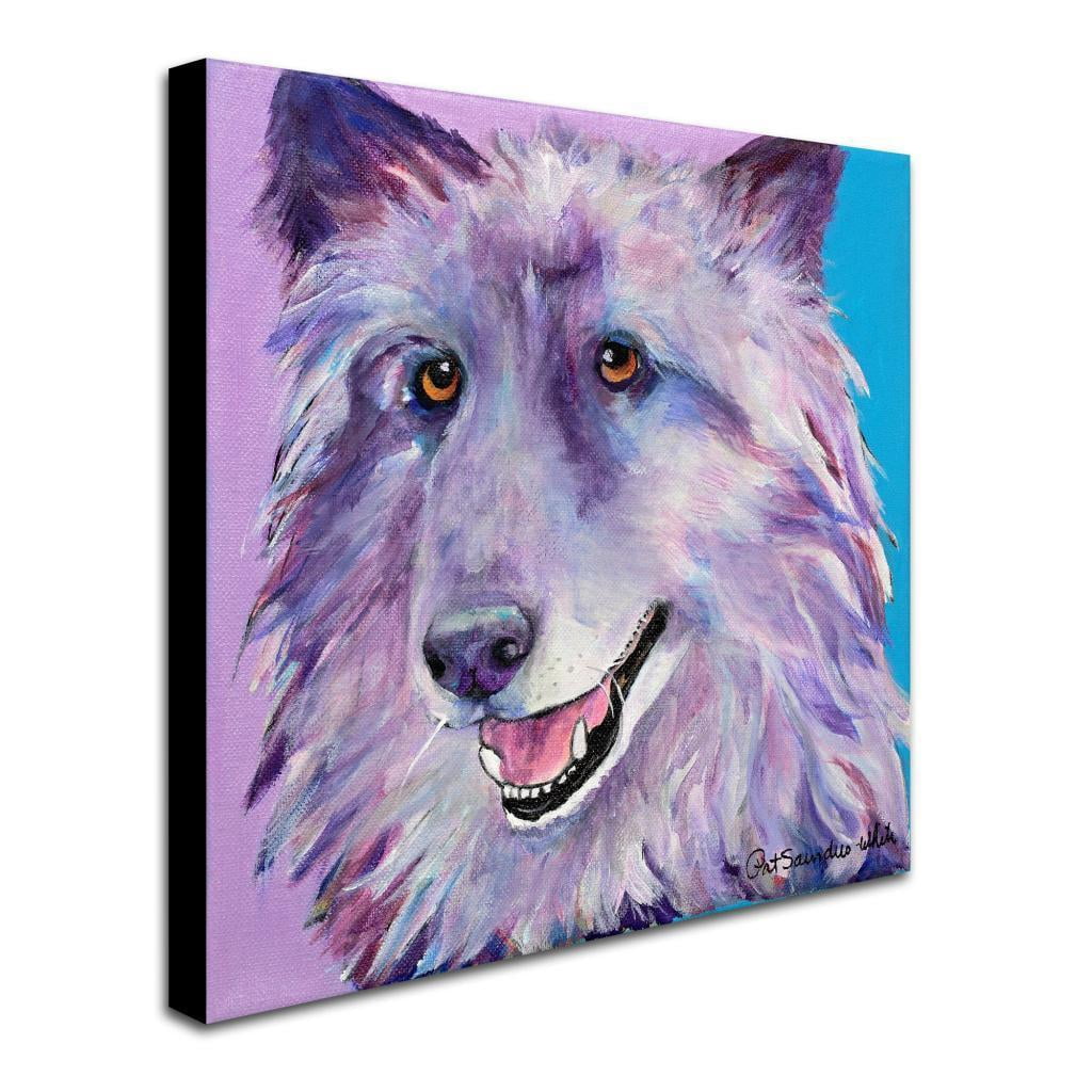 Trademark Fine Art "Puppy Dog" Canvas Art by Pat Saunders