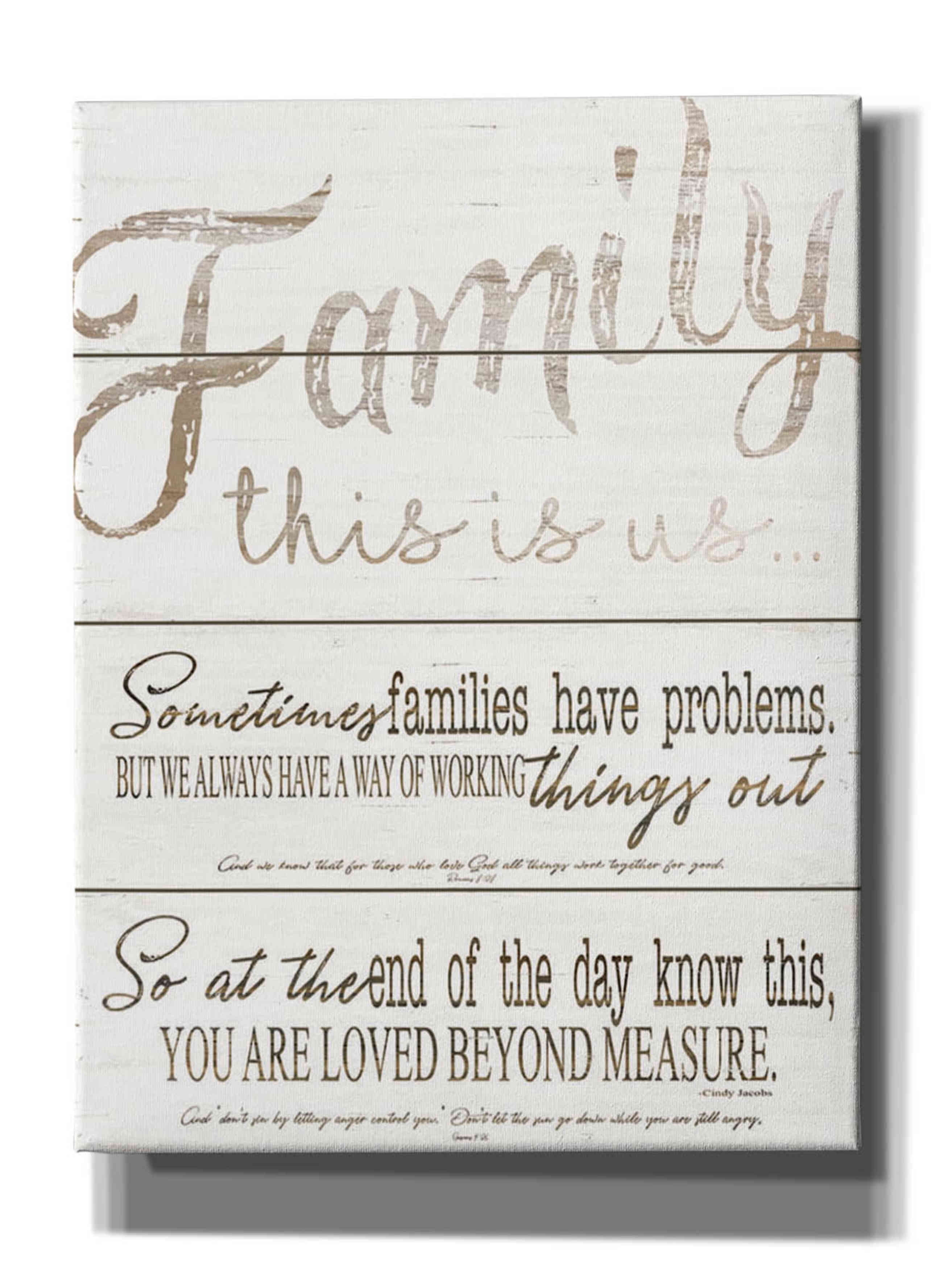 Epic Graffiti 'Family - You Are Loved' by Cindy Jacobs, Canvas Wall Art ...