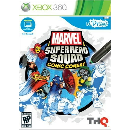 uDraw Marvel Super Hero Squad: Comic Combat, THQ, XBOX 360, (Best Superhero Games For Xbox 360)