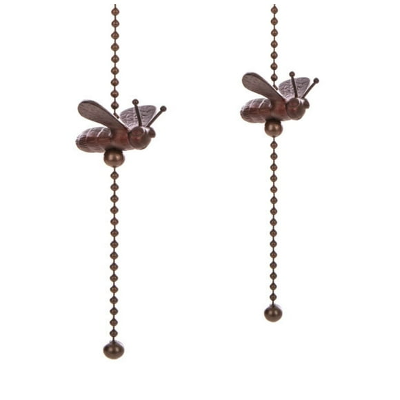 Upgradelights Pair of Oil Rubbed Bronze Bee Ceiling Fan Pulls