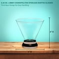 thumbnail image 5 of Libbey Martini Glasses 8.25 oz. Set of 10, Bulk Pack - Great for Cocktails, Wedding Favors, Party Favors, Events - Black, 5 of 5