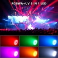 thumbnail image 3 of 6Pcs Waterproof LED Par Light 150W RGBW IP65 Stage Light, DMX512 Sound Activated 24 LED DJ Light for Outdoor Party Halloween Wedding, 3 of 7