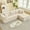 Beige, variant on ZAFLY 106" Cloud Sectional Couch with Chaise, L Shaped Sleeper Sofa with Deep Seat, Oversized Modular Couches and Sofas for Living Room - Beige