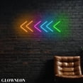 thumbnail image 2 of Glowneon Direction Arrow Led Wall Decor, Restaurant Home Bar Wall Art, 2 of 5