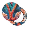 thumbnail image 2 of Easygdp Romantic Flamingo Pair Print Easy To Install Bar Stool Covers&Stool Covers Round&Elastic Stool Cover, Barstool Covers,Washable&Bottom With Elastic Edge-13 inch, 2 of 7