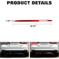 thumbnail image 2 of Xotic Tech Rear Bumper Lower Lip Cover Trim, Red Stainless Steel, Compatible with Toyota Camry LE XLE 2018-2024, 2 of 9