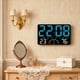thumbnail image 4 of Reloj de pared digital con medidor de temperatura, despertador, reloj electrónico, reloj digital Azul, 4 of 7