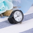 thumbnail image 3 of Anillo de dedo con forma de reloj unisex, de cuarzo, elegante y moderno (negro), 3 of 5