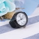 thumbnail image 3 of Anillo de dedo con forma de reloj unisex, de cuarzo, elegante y moderno (negro), 3 of 5