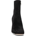 thumbnail image 2 of Sam Edelman Codie Black Suede Side Zipper Squared Toe Block Heel Fashion Boots (Black Suede, 6), 2 of 6