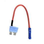 Fuse TAP for Automotive Regular Blade 15 AMP (1 Unit) HAS 15 AMP Blade Fuse to 5 INCH Wire with Butt Connector OPTIFUSE ANR-W-15A-16R