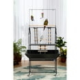 thumbnail image 4 of Prevue Pet Products 3180BLK Black Hammertone Metal Parrot Playstand, Large, 30 Inch Length x 22 Inch Width x 73-1/2 Inch Height, 4 of 12