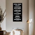 thumbnail image 3 of Elephant Stock Bus Roll Paris Wall Art - Vertical Multi Panel Canvas - Living Room Wall Decor - Inspirational And Typography Multi Panel - Black And White Decor - 30" x 62", 3 of 8