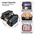 thumbnail image 3 of Penguin Double Layered Insulated Lunch Bag with Two Compartments - Large Capacity Hand Carry Meal Bag, 7.1x11.4x16.1 inches, 3 of 6