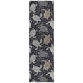thumbnail image 2 of Addison Rugs Dream Shag Premium Machine Washable Transitional Turtles Midnight Runner Rug, 2'3" x 7'6", 2 of 8