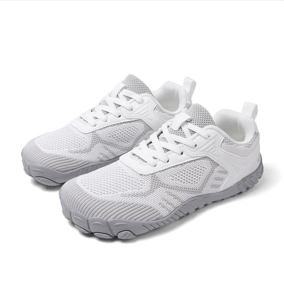 Soren Flora Wide Toe Box Barefoot Minimalist Shoes for Men Women, Breathable Fly Knit Non Slip Rubber Sole Trail Running Sneakers, Arch Support Outdoor Fitness Hiking Walking Casual Shoes