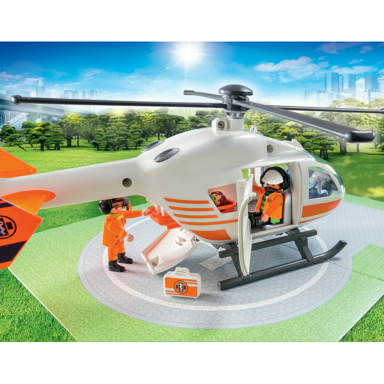 Playmobil hélicoptère médical 6686 city life - Playmobil