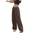 thumbnail image 2 of Pantalones cargo holgados para mujer: cintura baja retro, múltiples bolsillos, diseño con cordón, mezcla de algodón, estilo hip hop urbano, 2 of 7