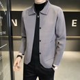 thumbnail image 3 of Nuevo cárdigan de punto de primavera para hombre, chaqueta informal, suéter de lana de color sólido, estilo traje pequeño, 3 of 5