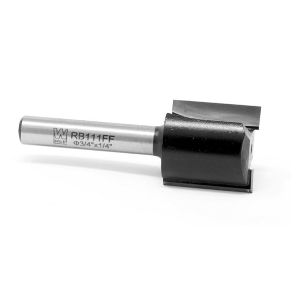 WEN 3/4 in. Straight 2-Flute Carbide-Tipped Router Bit with 1/4 in. Shank