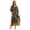 Animal Print, variant on Long Dashiki Caftan / Caftans for Women (Blue - Multi, 2X - 3X)